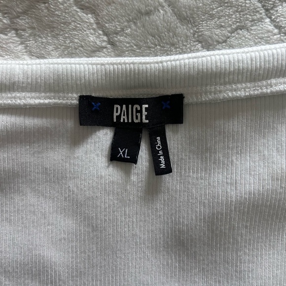 Paige Annalisa Sweetheart Neck Ivory Top Size XL - Picture 3 of 7